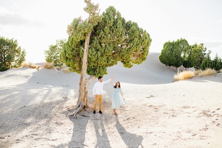 Bright-Green-Tree-Sand-Engagement-Session-Sandy-Utah