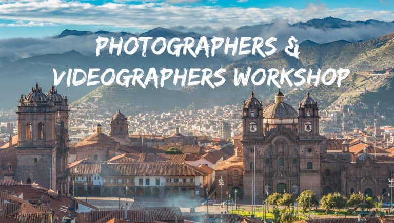 photography and videography workshop lesson banner city