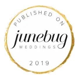 Badge of a published wedding photographer