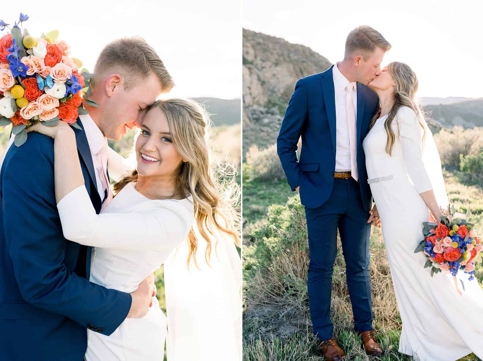Ireland field, bride and groom, Utah mountains, nature wedding photography, spring wedding