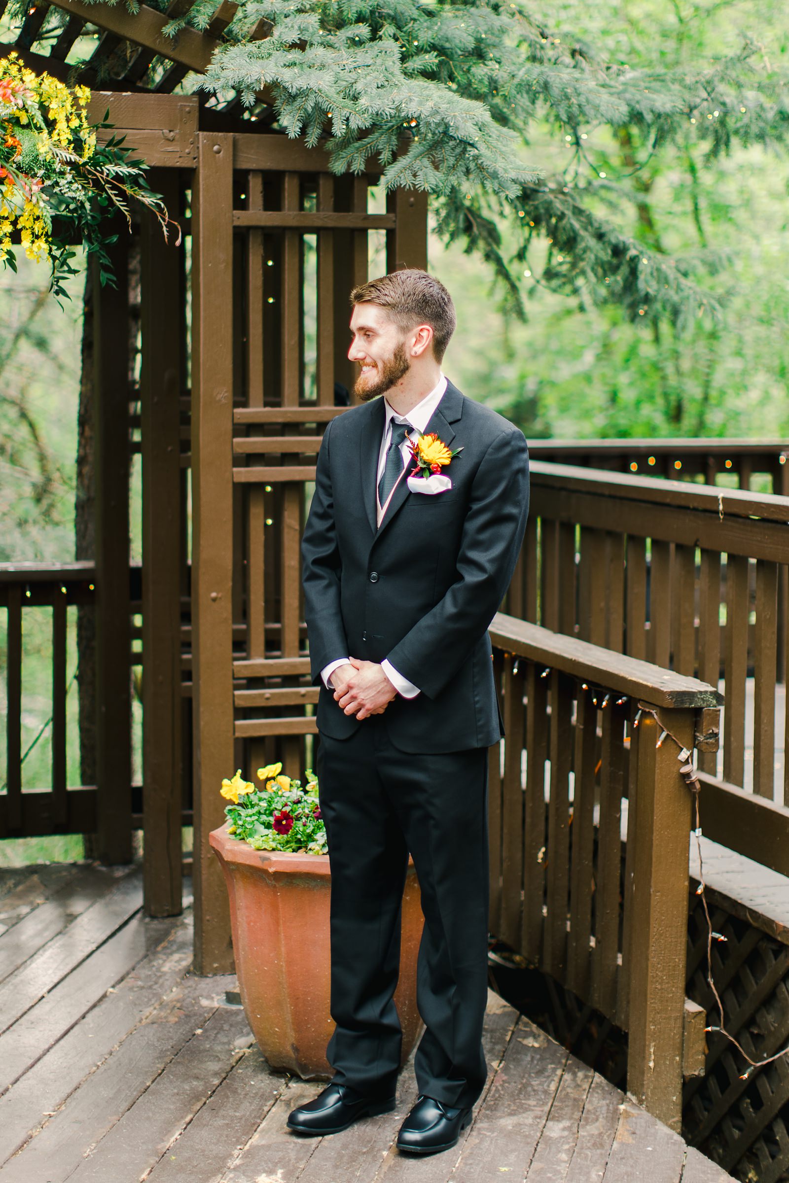 Millcreek Inn Summer Wedding, Utah wedding photography Millcreek Canyon, Salt Lake City, mountain ceremony, groomsmen classic black suit