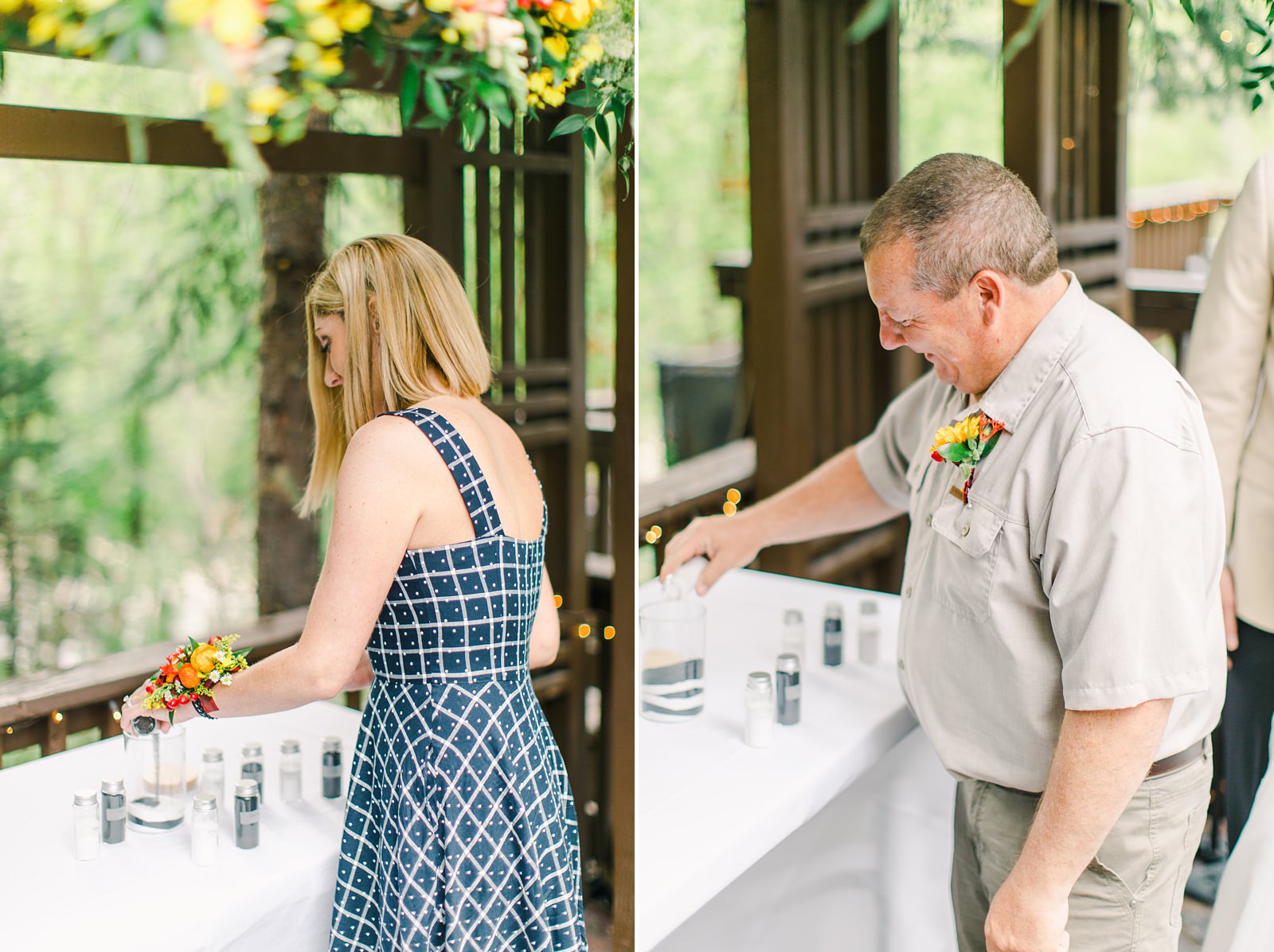 Millcreek Inn Summer Wedding, Utah wedding photography Millcreek Canyon, Salt Lake City, mountain sand ceremony