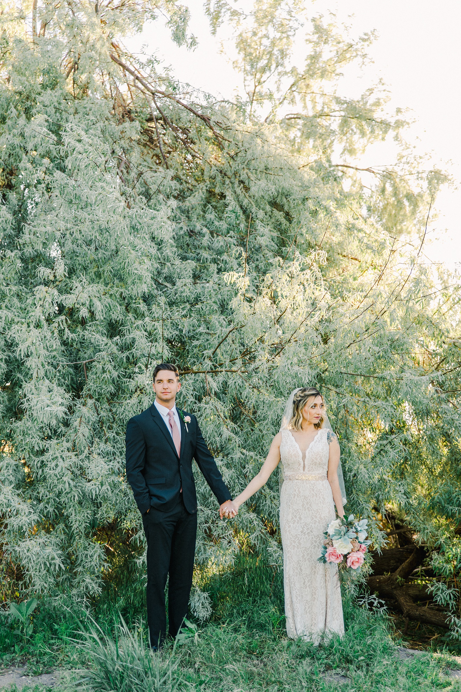 Sunset Bridal Session at Tunnel Springs Park