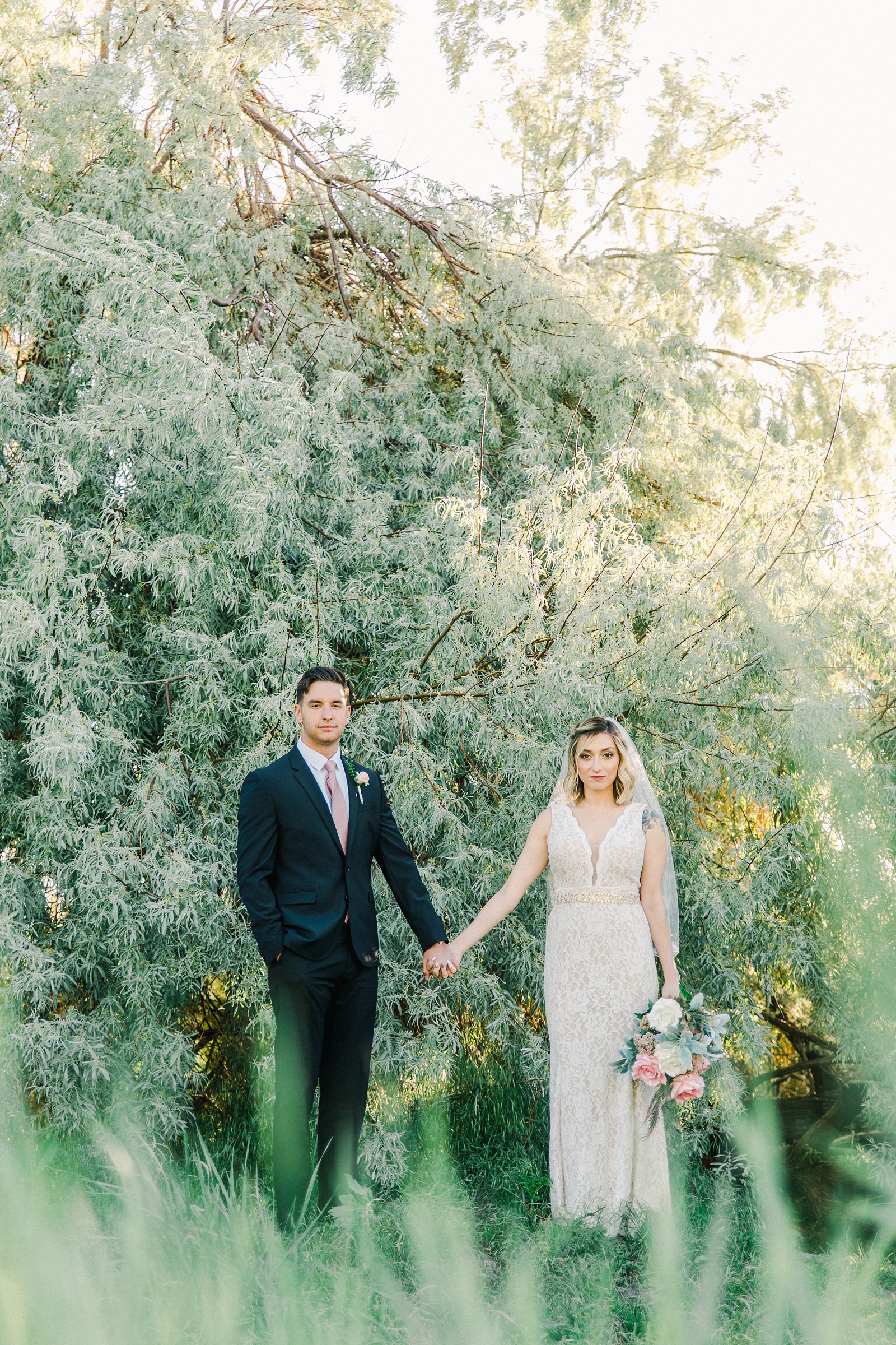 Salt Lake City Utah Bridal Wedding Photography, Tunnel Springs Park, bride and groom