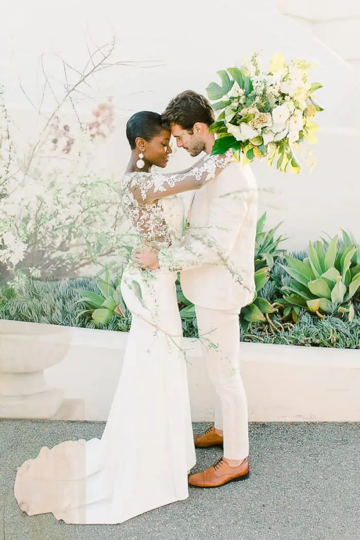 Bright light and beautiful wedding