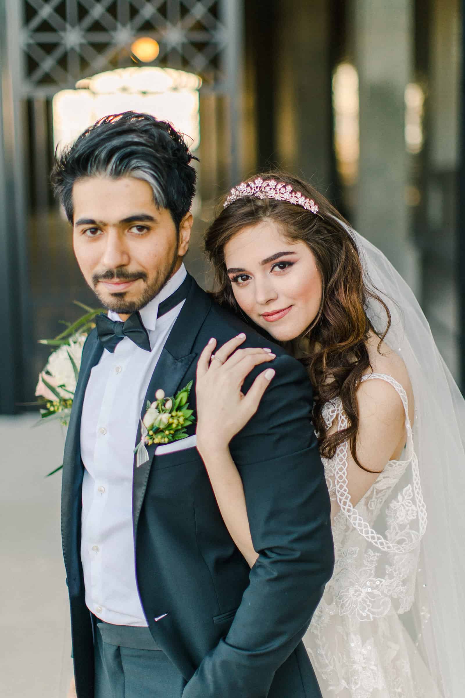 Palestinian Iranian Bride and Groom, Utah Wedding Photography at the Utah State Capitol