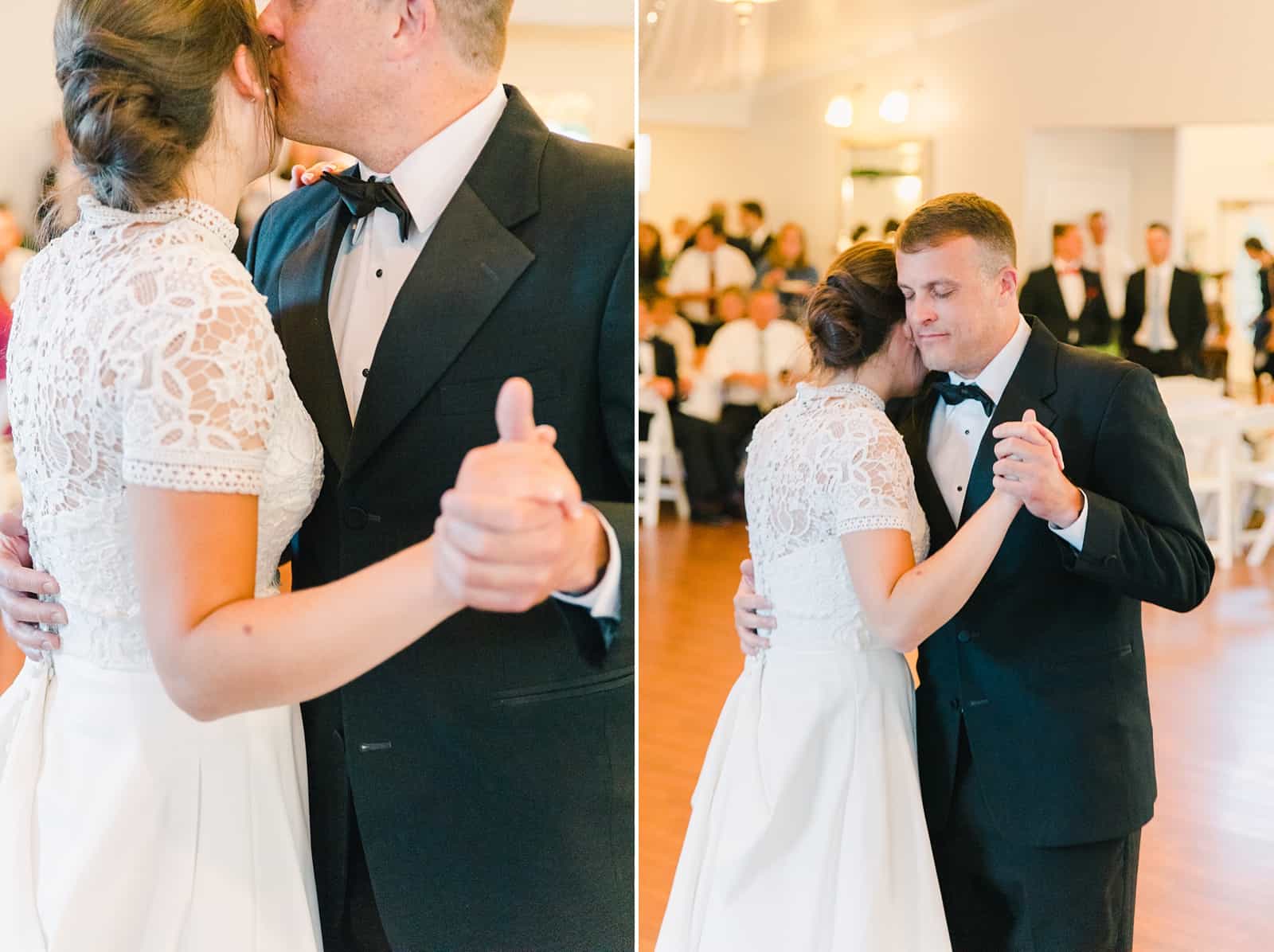 Clarion Gardens Payson Utah Wedding, bride dances with father of the bride