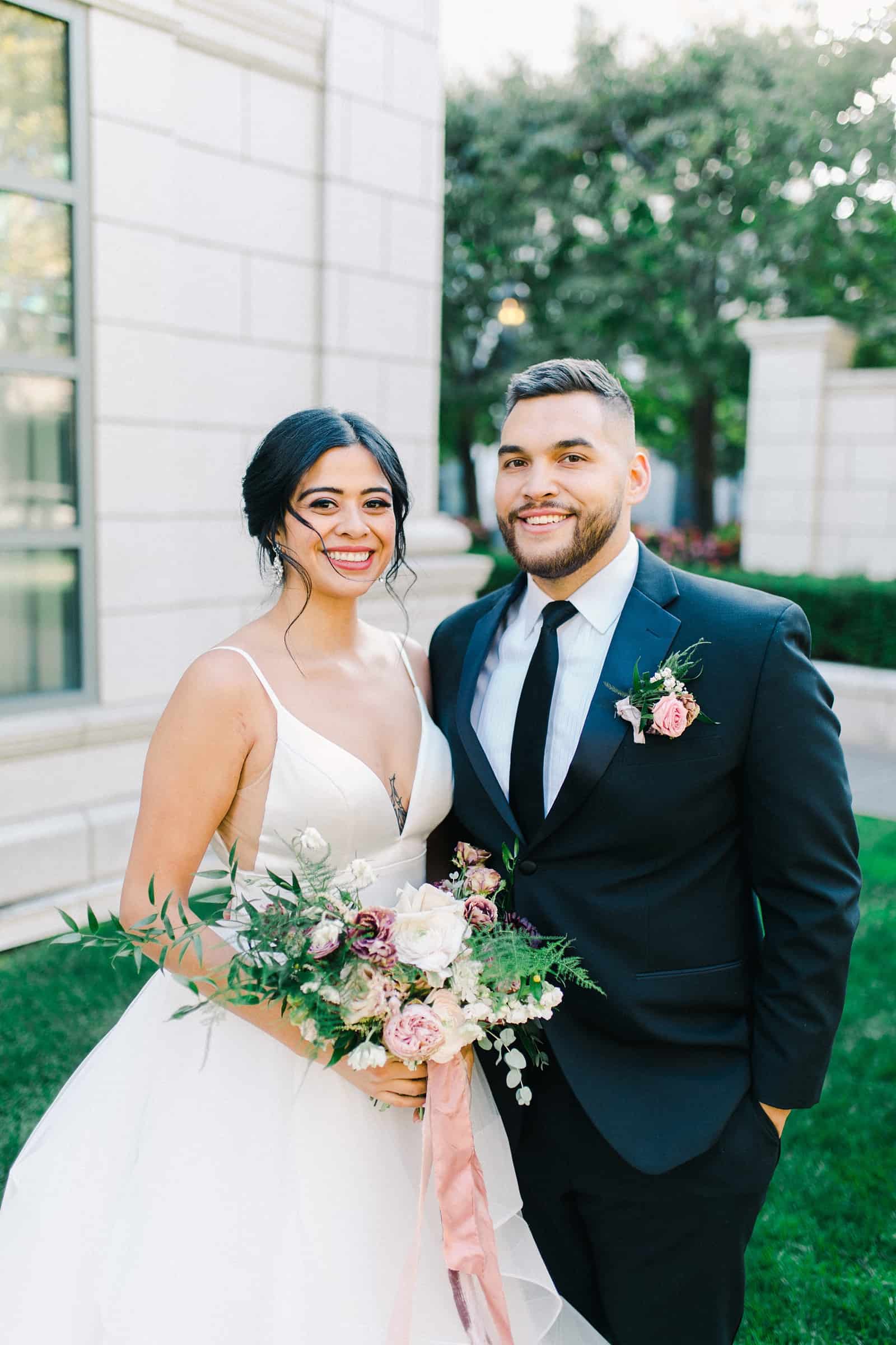 Happy bride and groom, utah wedding photographer