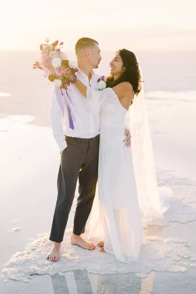 Bonneville Salt Flats Elopement, Get Married Utah Salt Flats, Utah Wedding Photographer, Utah Elopement Photographer, Branson Maxwell Photo & Video