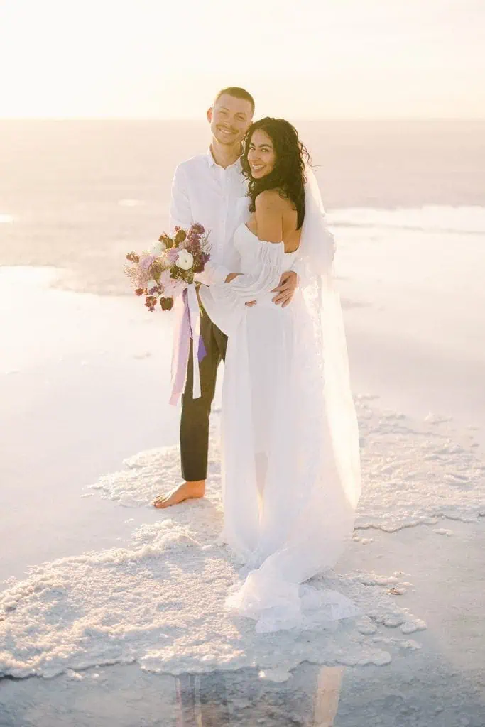 Bonneville Salt Flats Elopement, Get Married Utah Salt Flats, Utah Wedding Photographer, Utah Elopement Photographer, Branson Maxwell Photo & Video