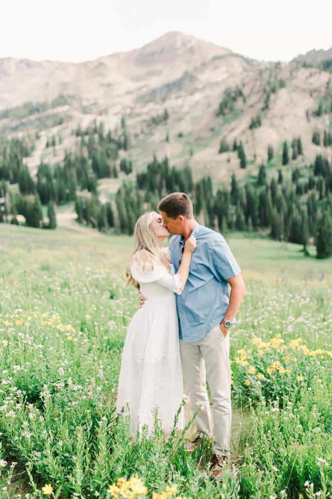 Best Photo Spots in Park City Utah, Albion Basin Engagement Photos, Branson Maxwell Photography