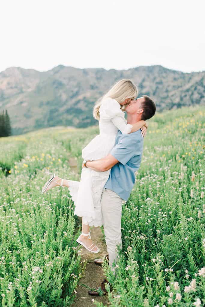 Best Photo Spots in Park City Utah, Albion Basin Engagement Photos, Branson Maxwell Photography