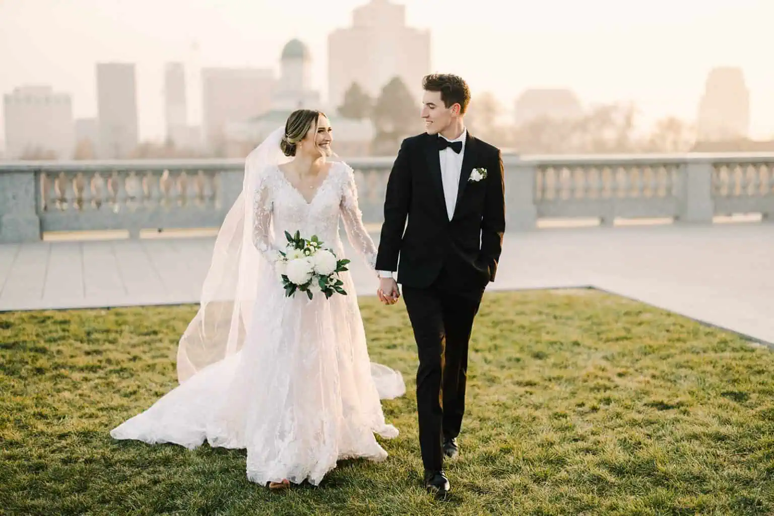 Best Photo Locations Salt Lake City, Utah State Capitol Wedding Portraits, Branson Maxwell Photography