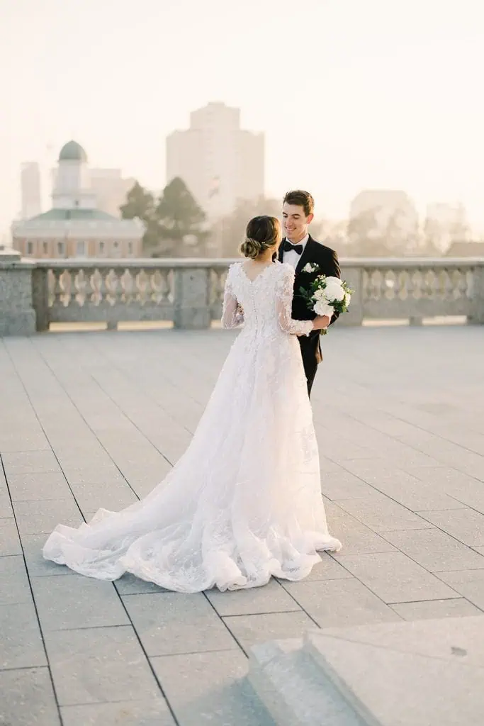 Best Photo Locations Salt Lake City, Utah State Capitol Wedding Portraits, Branson Maxwell Photography