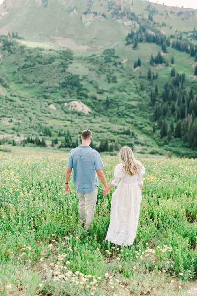 Albion Basin Wildflowers Photography, Albion Basin Wildflowers Engagement Photos, Utah Wildflowers Engagement Photos, Utah Engagement Photographer