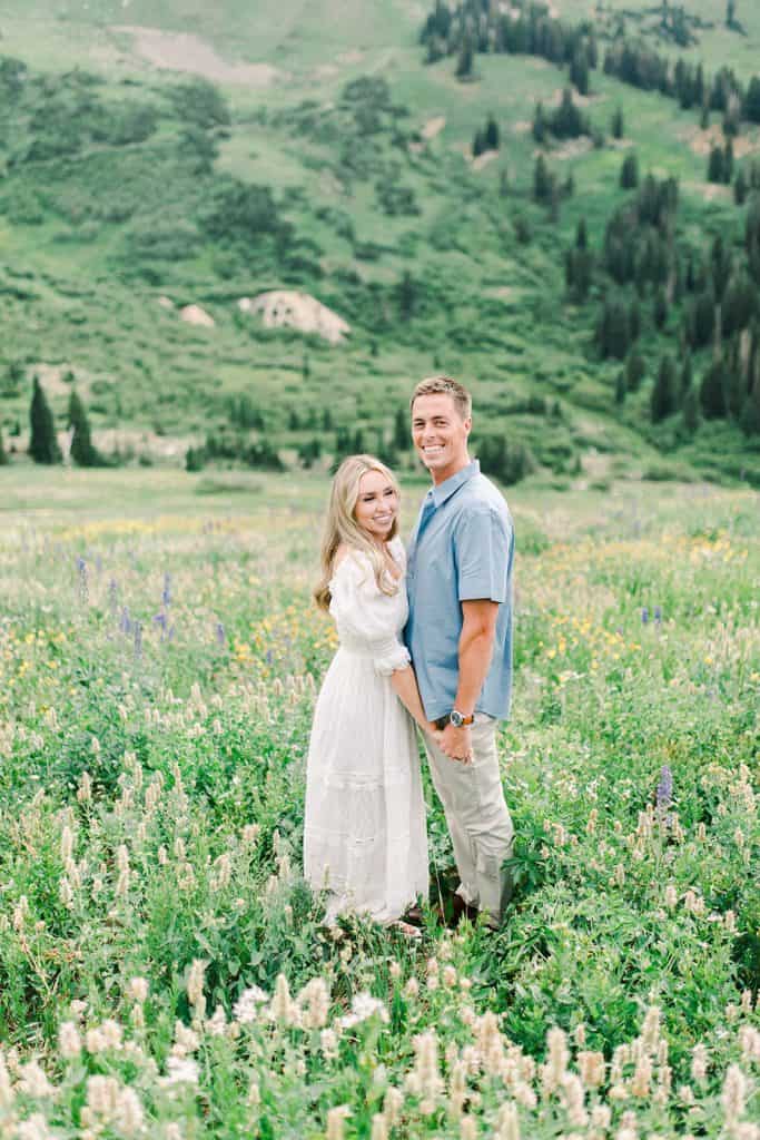 Albion Basin Wildflowers Photography, Albion Basin Wildflowers Engagement Photos, Utah Wildflowers Engagement Photos, Utah Engagement Photographer