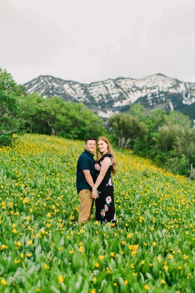 Provo Canyon Wildflowers Photography, Provo Canyon Wildflowers Engagement Photos, Utah Wildflowers Engagement Photos, Utah Engagement Photography