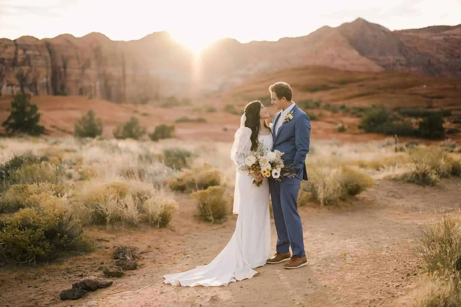 Snow Canyon Utah Wedding Portraits, Snow Canyon Wedding Photos, Utah Canyon Wedding Portrait Locations