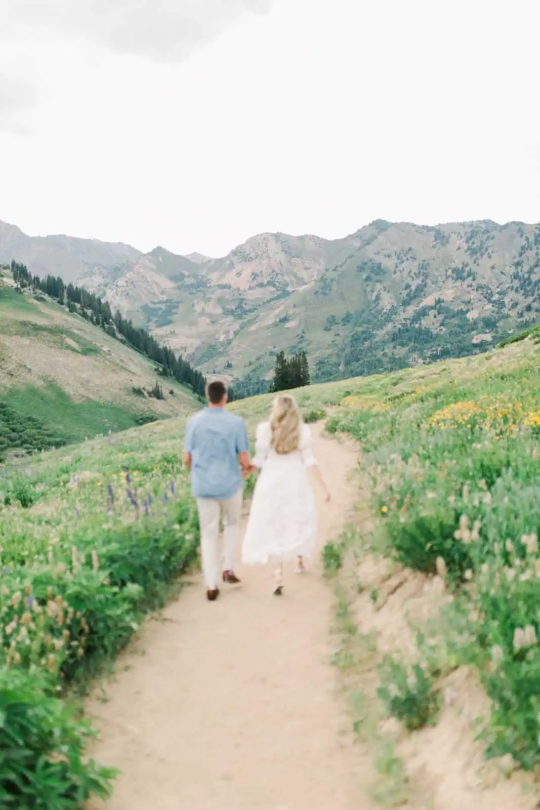 Albion Basin Engagement Photos, Albion Basin Photos, Flower Fields in Utah to Take Pictures, Branson Maxwell Photography