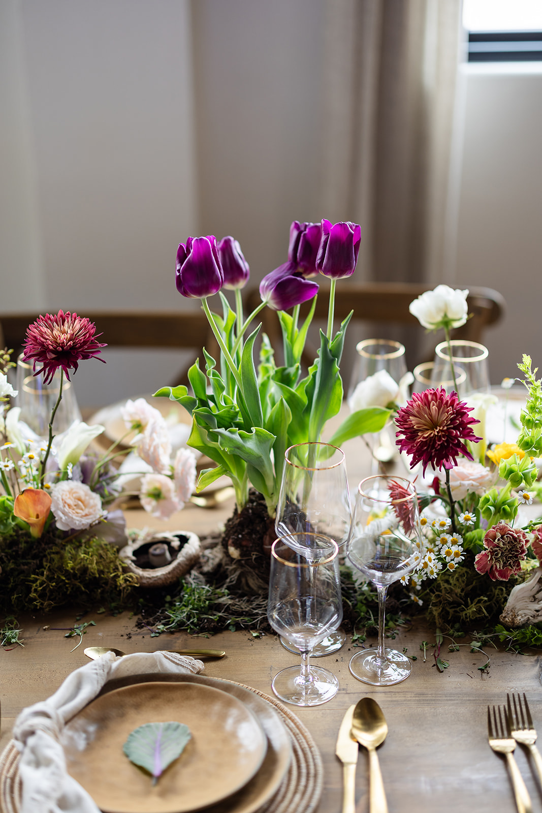 Fun and Modern Floral Decor for Salt Lake City Wedding