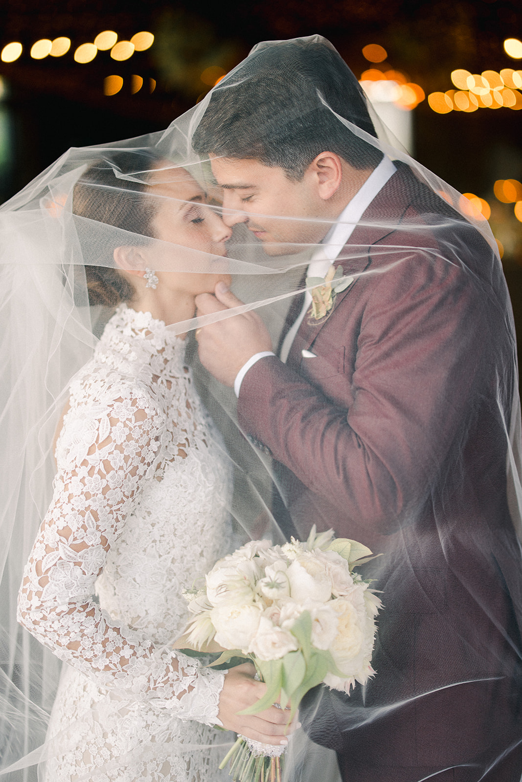 Bride and Groom Embrace After Wedding Ceremony in Utah