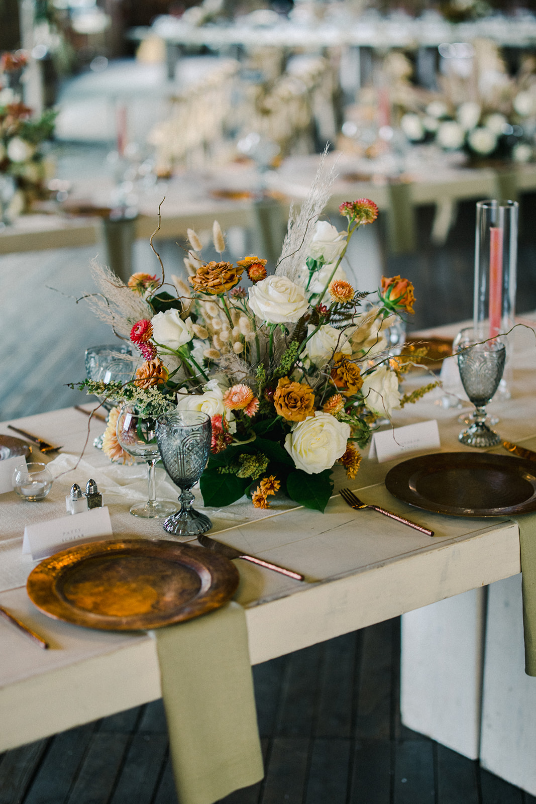 Rustic Chic Wedding Reception at The Lodge at Blue Sky Ranch